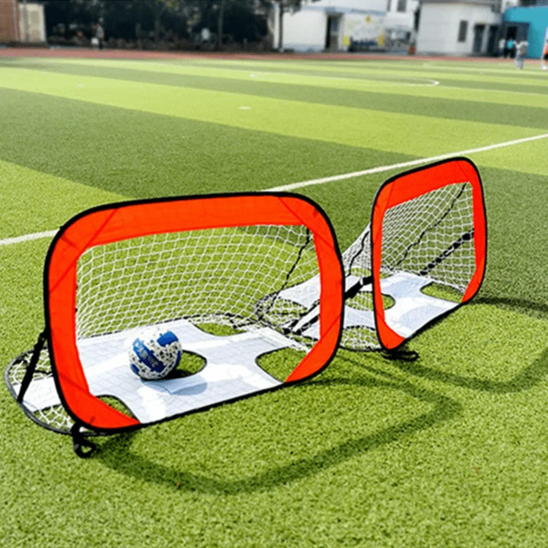 2 In 1 Folding Soccer Goal For Kids Portable Goal Net Mini Foldable Soccer Goal For Children Training Goal Toy