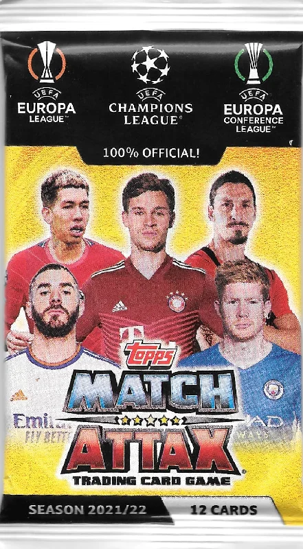 2021-22 Topps Match Attax UEFA Champions League Soccer Packet