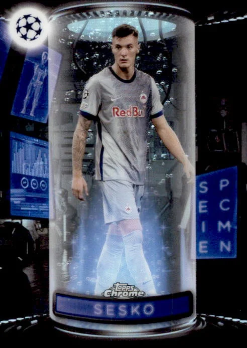 Benjamin Sesko, Specimen, 2023 Topps Finest UEFA Champions League Soccer