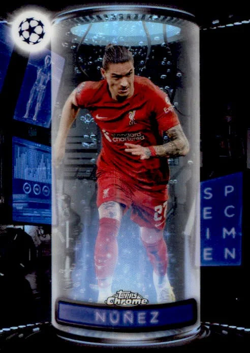 Darwin Nunez, Specimen, 2023 Topps Finest UEFA Champions League Soccer