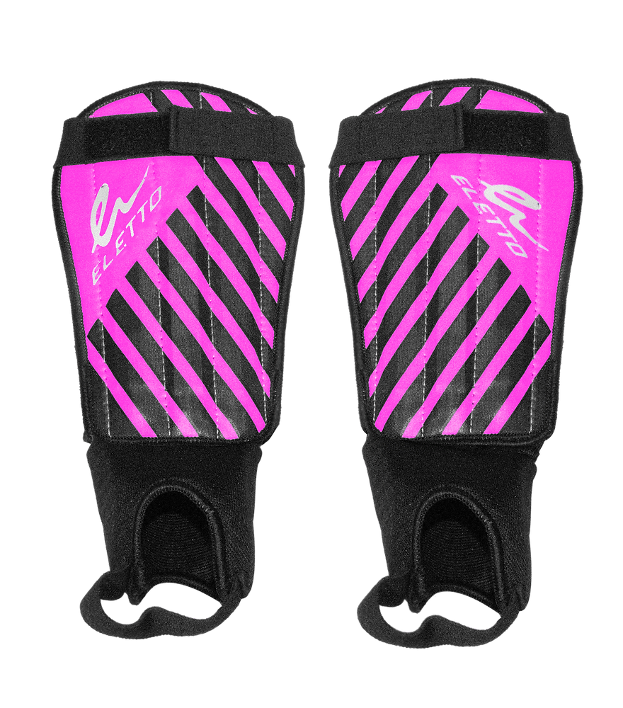 Eletto Neon Pink/Black/White Victory VI Soft Shell Soccer Shinpads