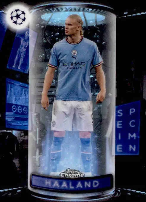 Erling Haaland, Specimen, 2023 Topps Finest UEFA Champions League Soccer