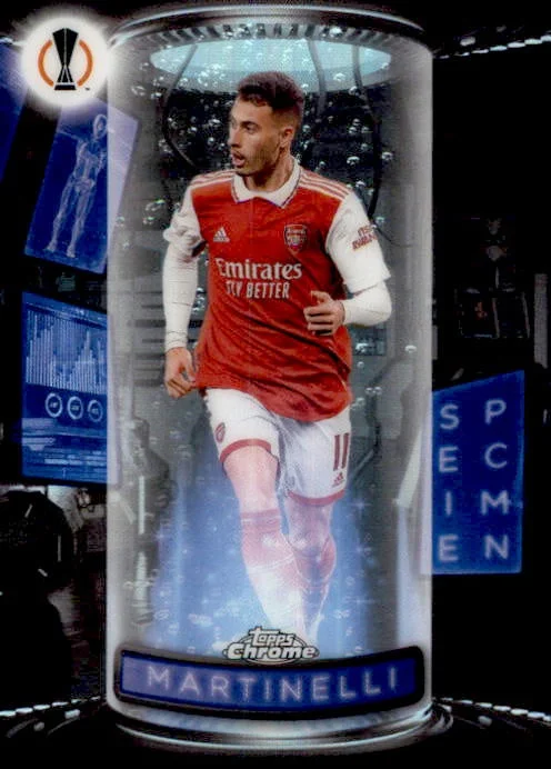 Gabriel Martinelli, Specimen, 2023 Topps Finest UEFA Champions League Soccer