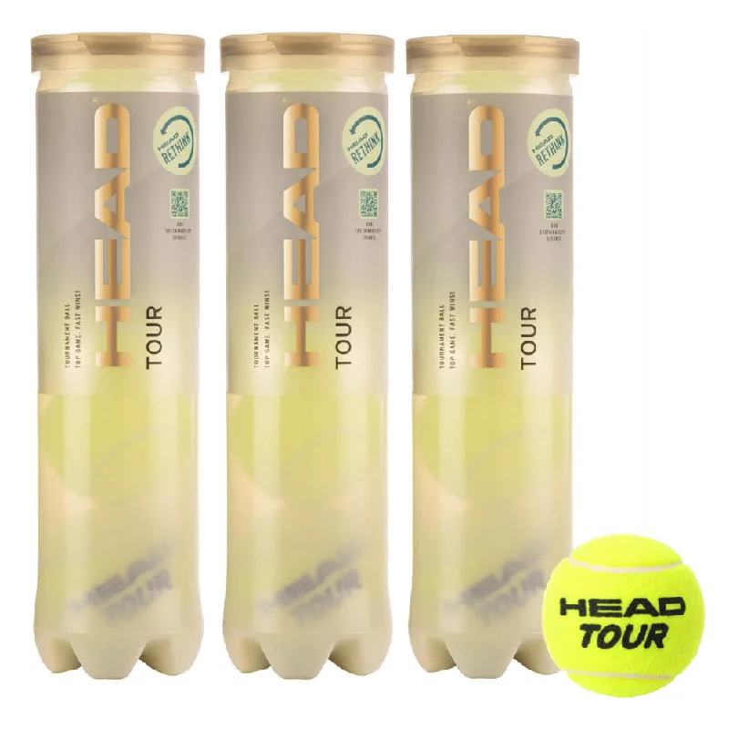 Head Tour Tennis Balls - 1 Dozen