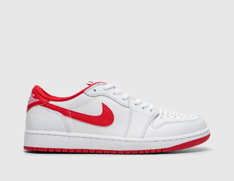 Jordan 1 Retro Low OG White / Univeristy Red - White