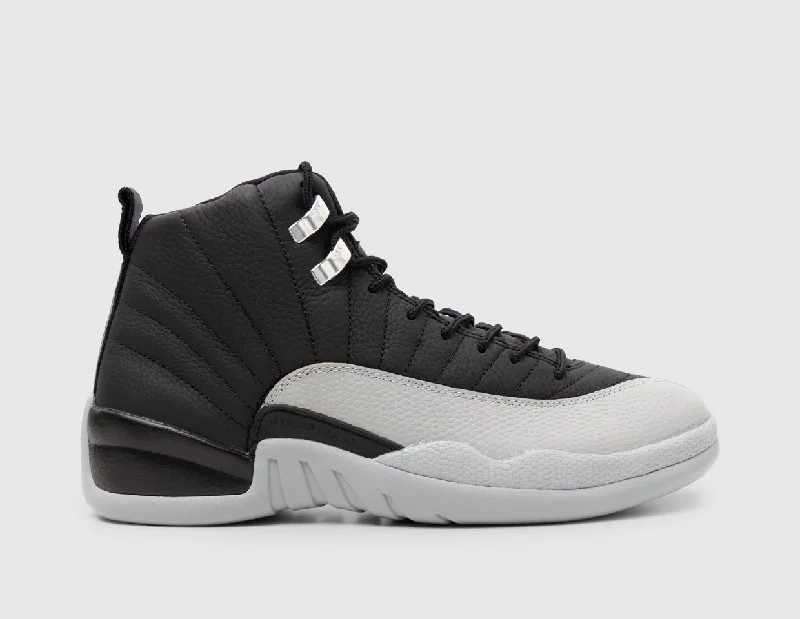 Jordan 12 Retro Black / Wolf Grey - White