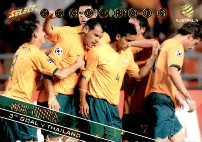 Mark Viduka (with Tim Cahill), #SR28, Socceroos, 2007 Select A-League Soccer