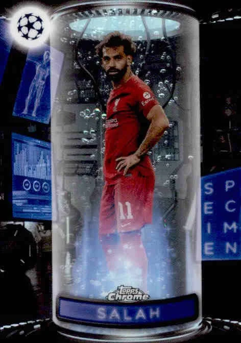 Mohamed Salah, Specimen, 2023 Topps Finest UEFA Champions League Soccer