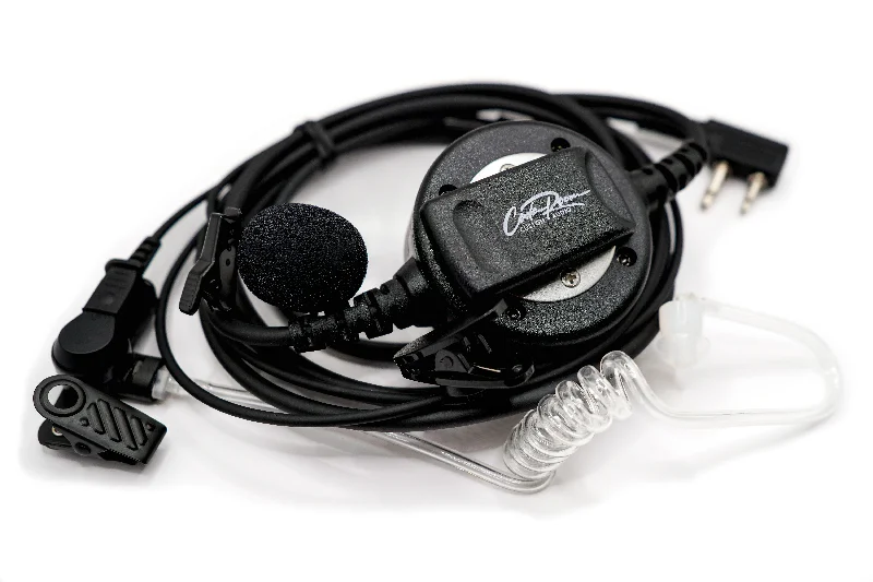 NEW! Coda Room Custom Audio Push-To-Talk Coil Tube Headset for Midland Radios - v3.0