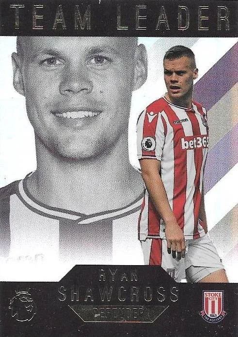 Ryan Shawcross, Team Leader, 2017-18 Topps EPL Premier League Gold