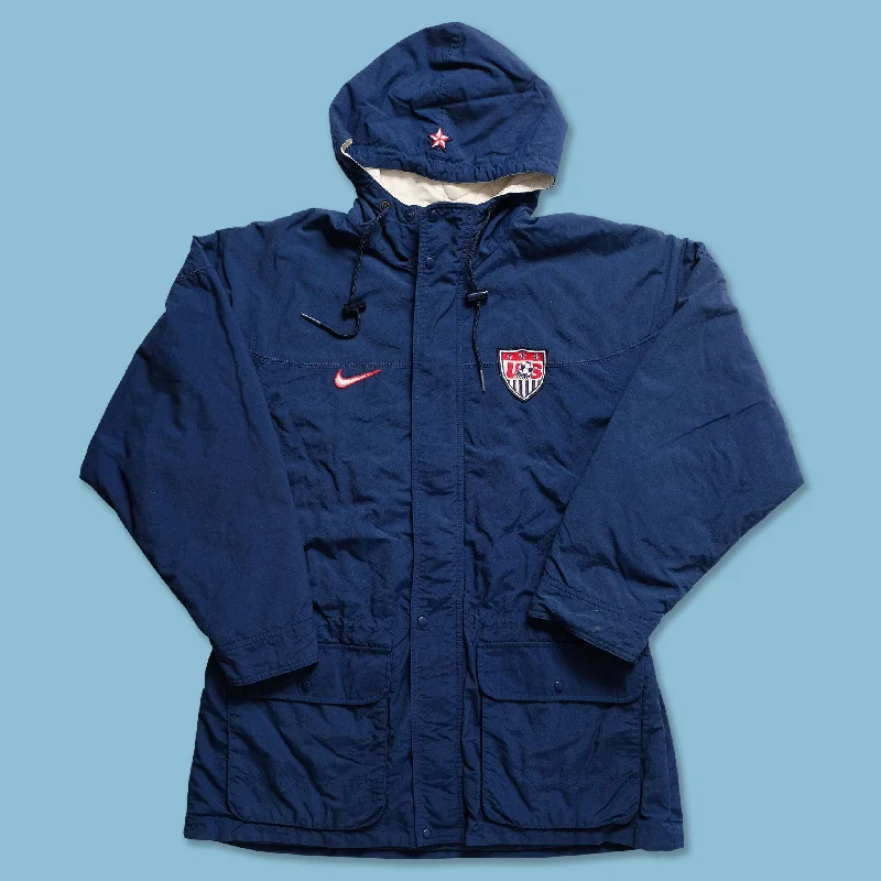 Vintage Nike USA Soccer Padded Jacket Large