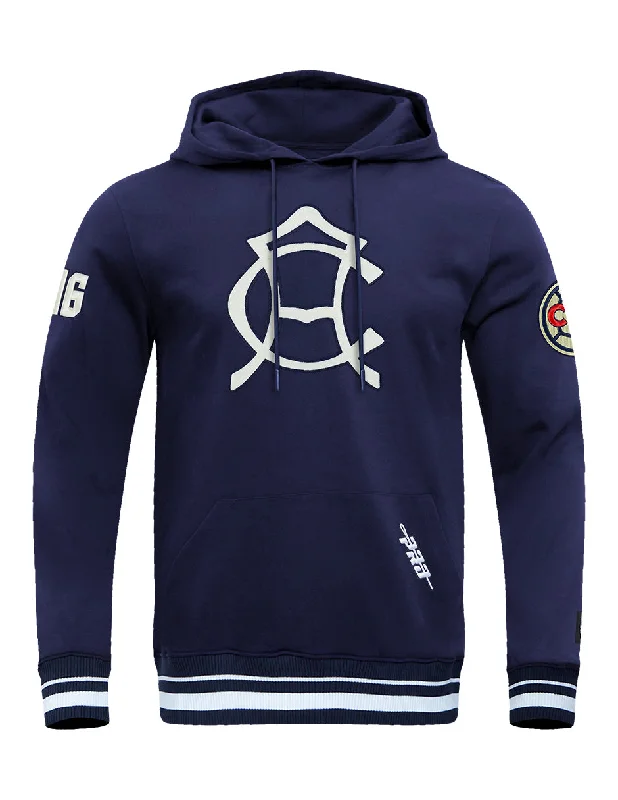 LIGA MX CLUB AMERICA PREMIUM MEN'S RIB FLC PO HOODIE (MIDNIGHT NAVY)