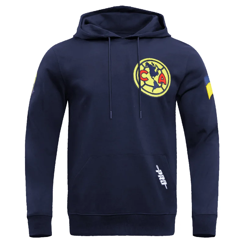 LIGA MX CLUB AMERICA STADIUM MEN'S FLC PO HOODIE (MIDNIGHT NAVY)