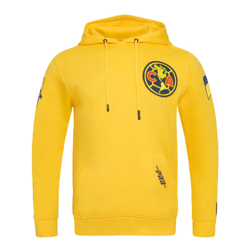 LIGA MX CLUB AMERICA STADIUM MEN'S FLC PO HOODIE (YELLOW)