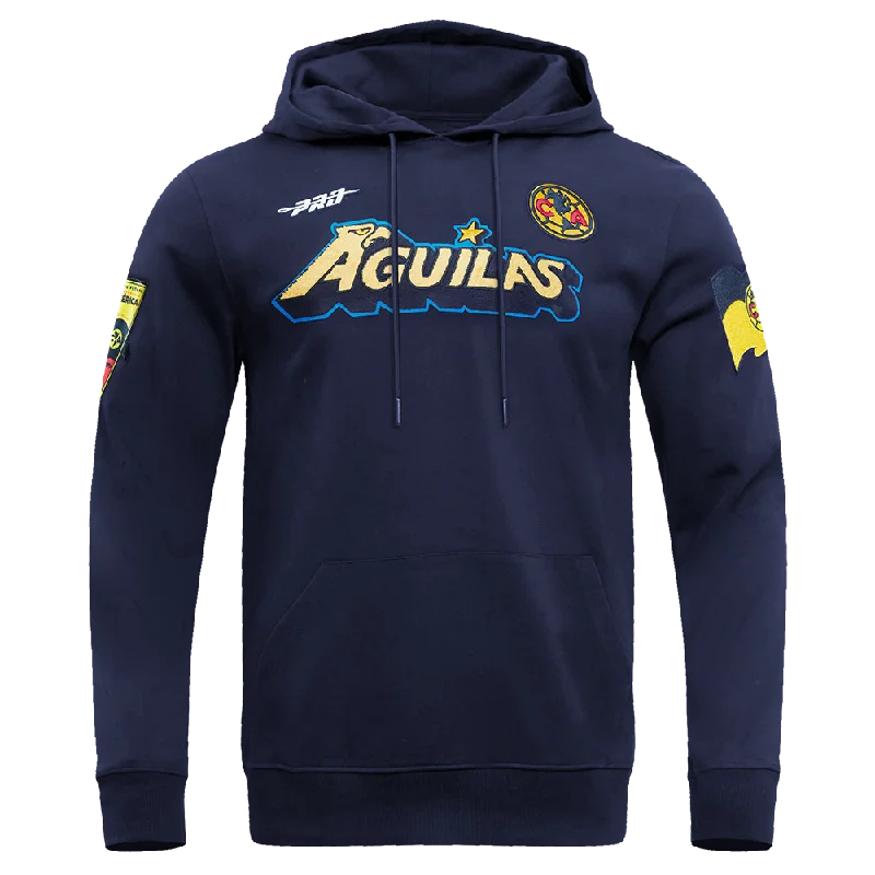 LIGA MX CLUB AMERICA STADIUM MEN'S DK PO HOODIE (MIDNIGHT NAVY)