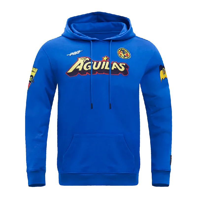 LIGA MX CLUB AMERICA STADIUM MEN'S DK PO HOODIE (ROYAL BLUE)