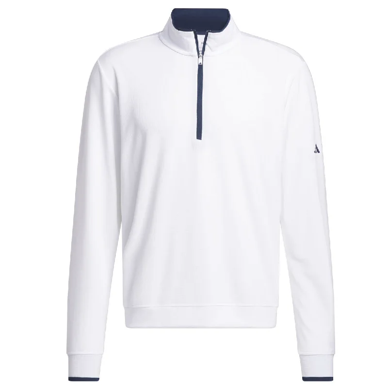 adidas Lightweight Half-Zip Top - Mens - White