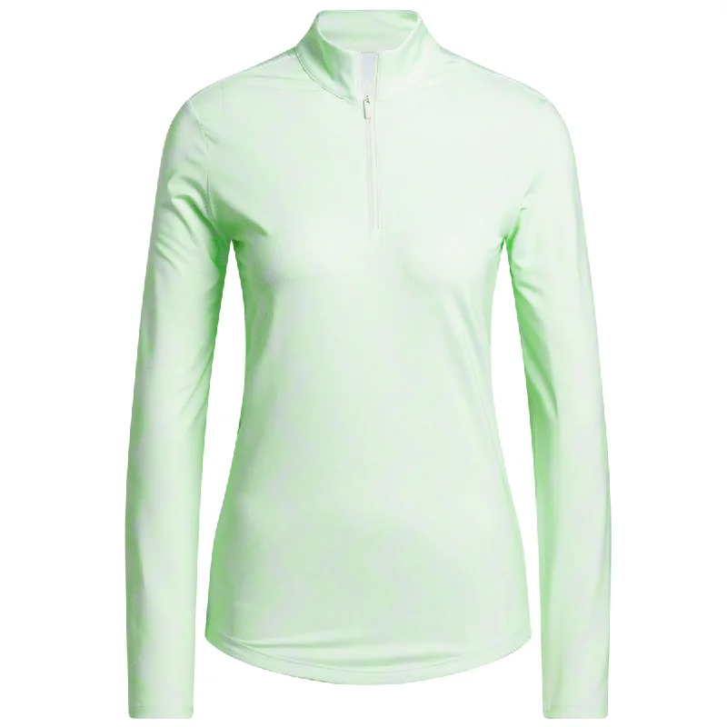 adidas Ultimate365 Printed Quarter-Zip Mock - Womens - Green