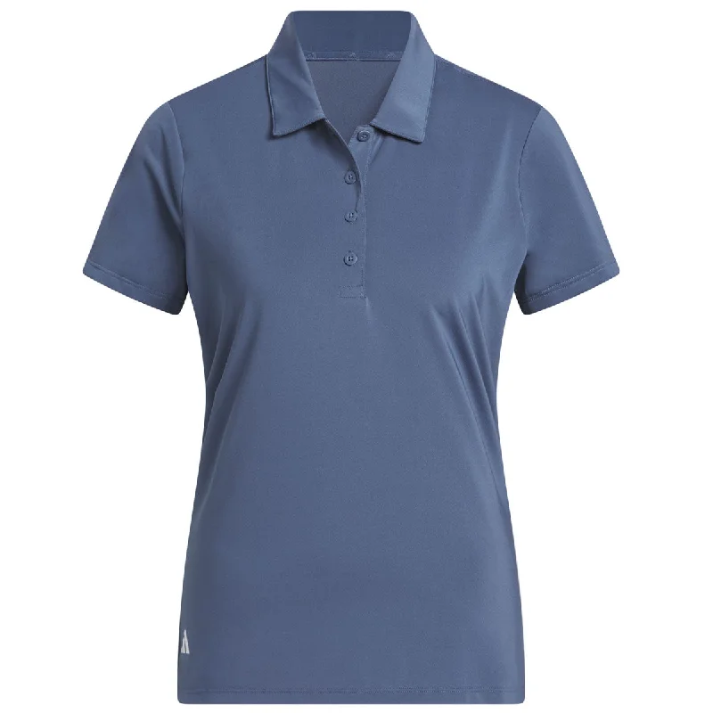 adidas Ultimate365 Solid Short Sleeve Polo Shirt - Womens - Blue