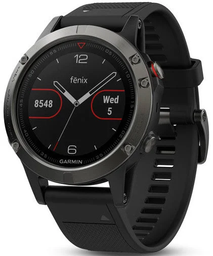 Garmin Watch Fenix 5 Slate Grey Black Band