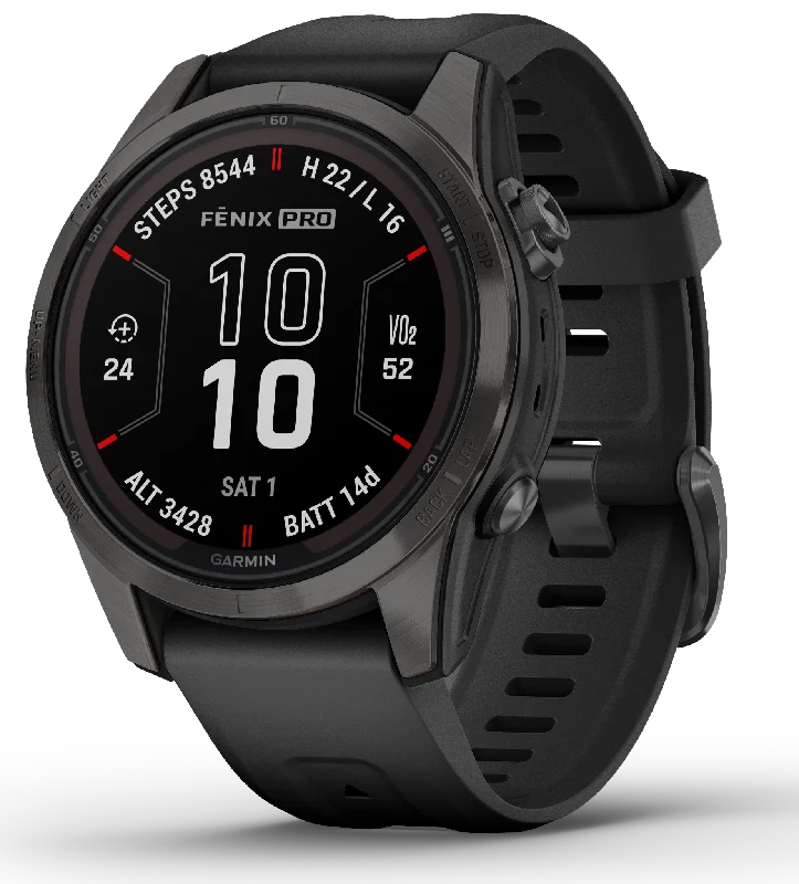 Garmin Fenix 7S Pro Sapphire Solar Carbon Grey Titanium