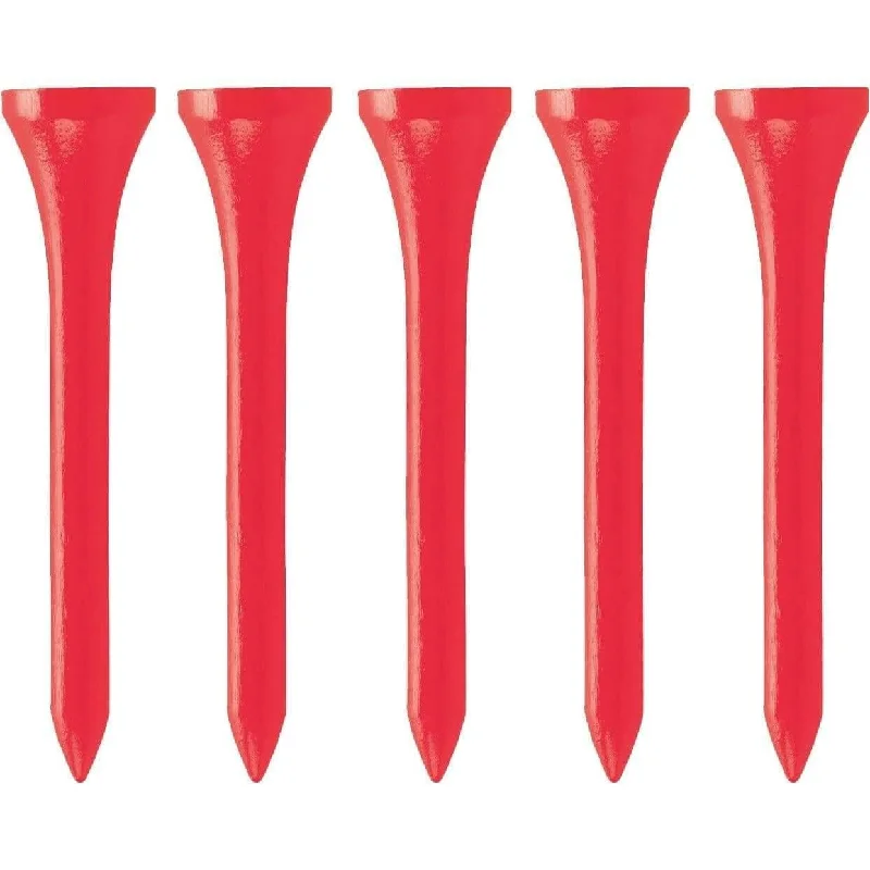 GMTee Golf Plastic (30 Pack) 2 3/4 Inch Golf Tees - Red