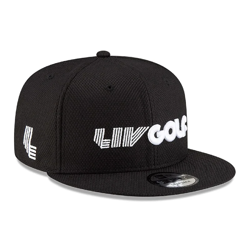 LIV Golf Black 9FIFTY Snapback Adjustable Cap