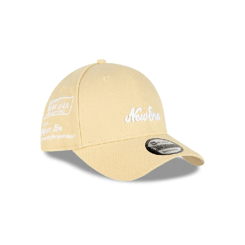 New Era Golf Archive Logo 9FORTY Strapback Beige