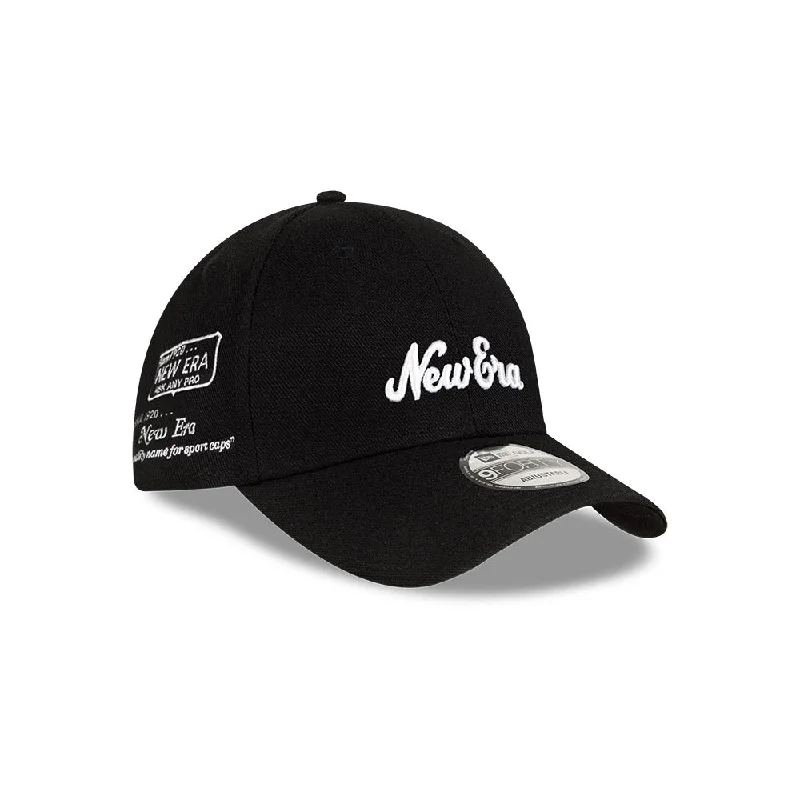 New Era Golf Archive Logo 9FORTY Strapback Negra