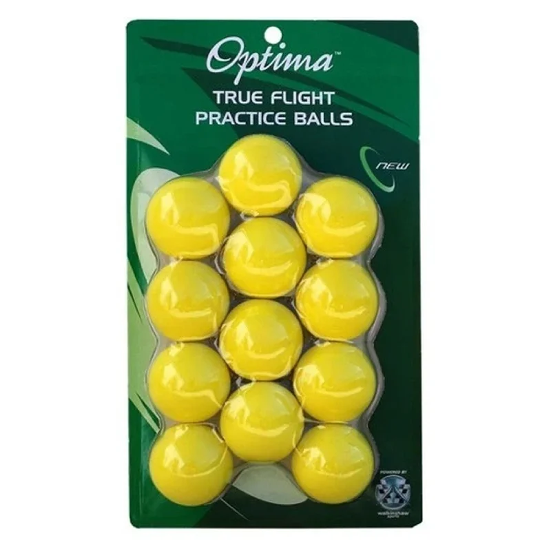 OPTIMA 12pk True Flight Foam Practice Golf Balls