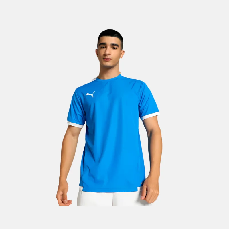 Puma Team LIGA Men's Regular Fit Jersey -Electric Blue Lemonade/White