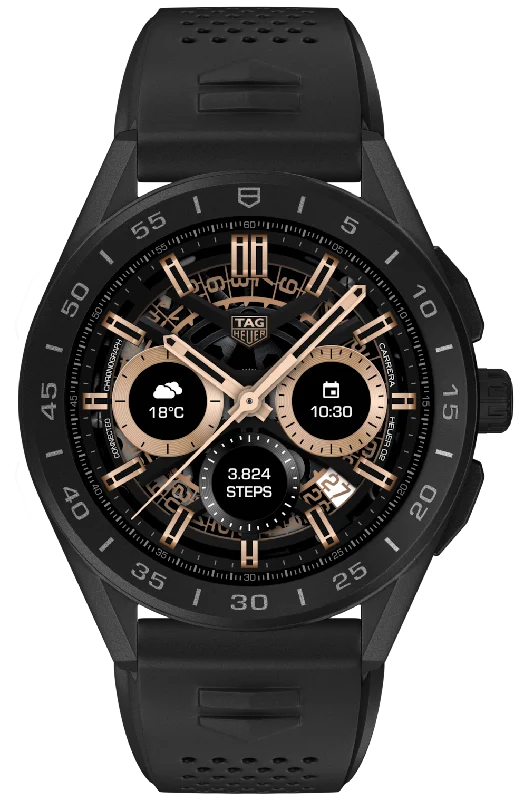 TAG Heuer Watch Connected 45 Titanium Black Rubber