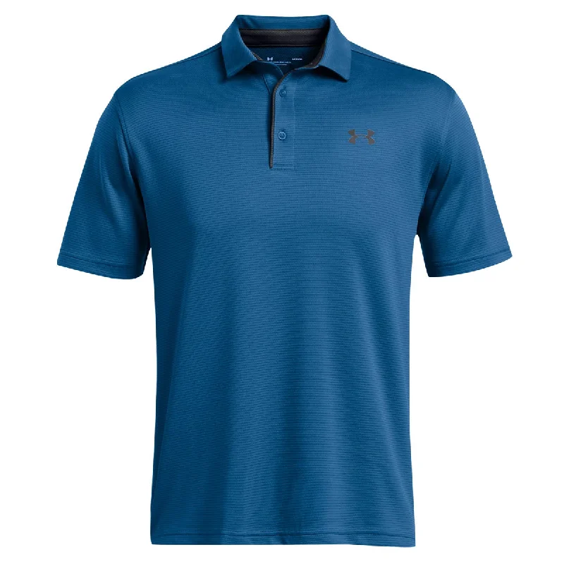 Under Armour Tech Polo Top - Mens - Photon Blue/Pitch Grey