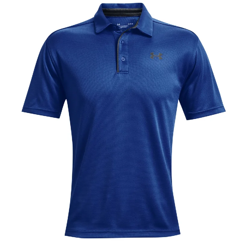 Under Armour Tech Polo Top - Mens - Tech Blue/Pitch Grey